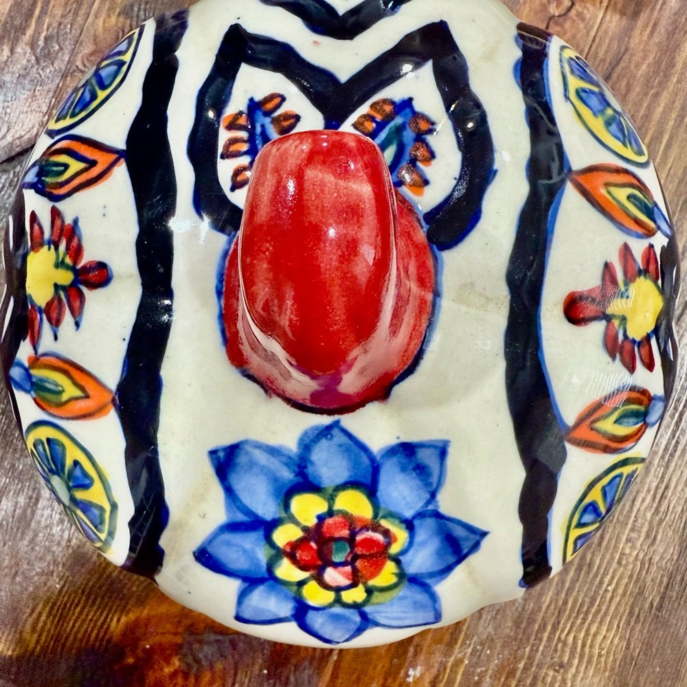 Colorful Ceramic Pumpkin Lantern - Picture 6 of 6